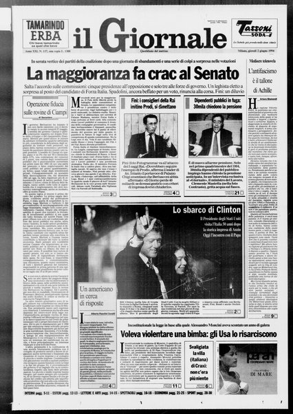 Il giornale : quotidiano del mattino